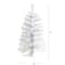 2ft. Pre-Lit White Artificial Christmas Tree, Clear LED Lights
